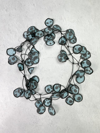 Annemieke Broenink Polka Dot Necklace, Powder Blue Indigo - Statement Boutique