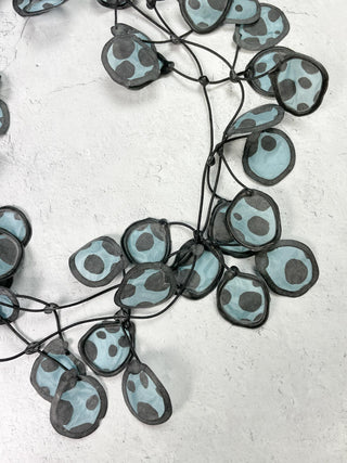 Annemieke Broenink Polka Dot Necklace, Powder Blue Indigo - Statement Boutique