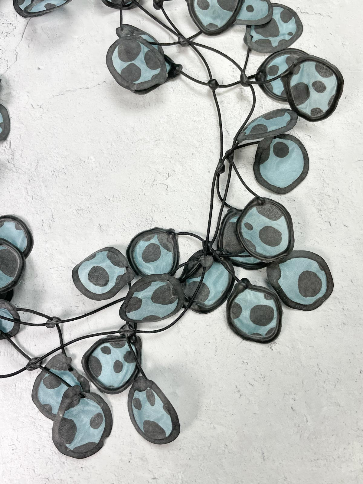 Annemieke Broenink Polka Dot Necklace, Powder Blue Indigo - Statement Boutique