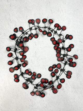 Annemieke Broenink Pop Necklace, Burgundy DD - Statement Boutique