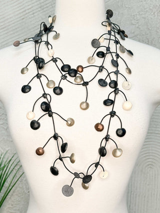 Annemieke Broenink Pop Necklace, Mouse Grey - Statement Boutique