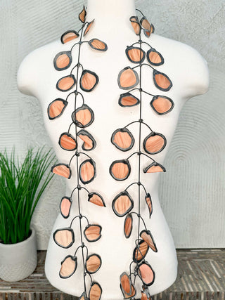 Annemieke Broenink Sheer Fabric Necklace, Earth - Statement Boutique