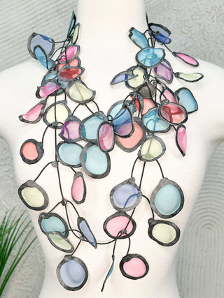 Annemieke Broenink Sheer Fabric Necklace, Happy - Statement Boutique