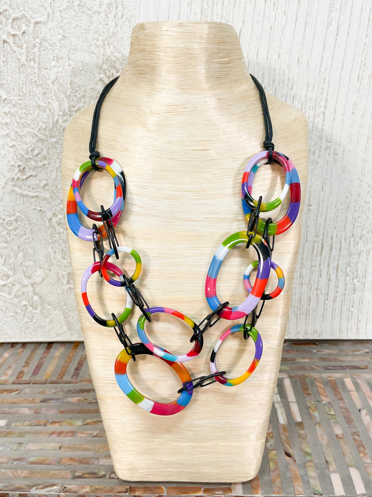 Atelier 1701 Layered Link Necklace, Mix - Statement Boutique