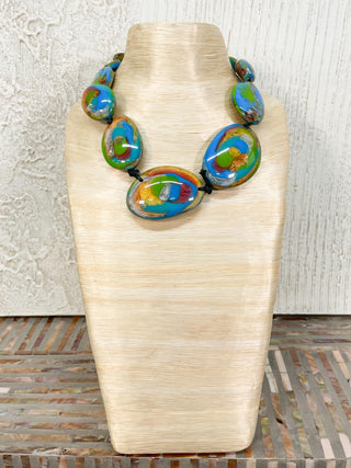 Atelier 1701 Short Ovals Necklace, Earth - Statement Boutique