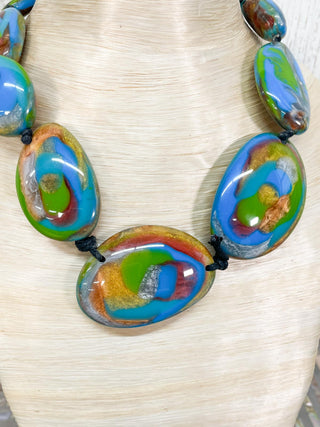 Atelier 1701 Short Ovals Necklace, Earth - Statement Boutique