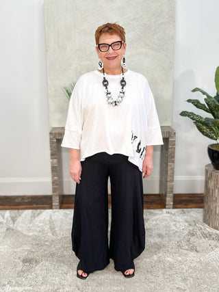 Bread & Butter Seamed Balloon Pant, Black - Statement Boutique