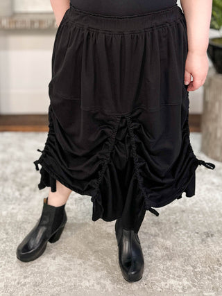 Bread & Butter Cinch Pull Skirt, Black - Statement Boutique