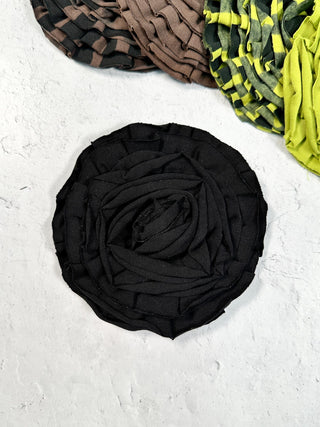 Flower Pin, Black