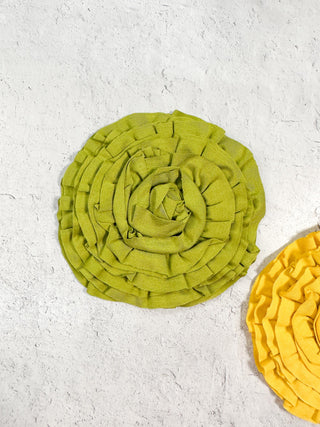 Bread & Butter Flower Pin, Lime - Statement Boutique