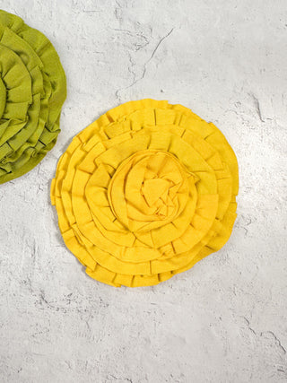 Bread & Butter Flower Pin, Yellow - Statement Boutique