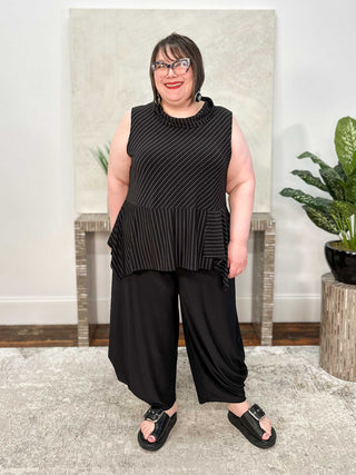 Chalet Tres Chic Portia Tank, Black Stripe - Statement Boutique