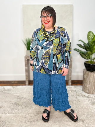 Chalet Crush Mesh Andrea Top, Everglade - Statement Boutique
