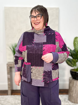 Fleece Zinnia Top, Magenta