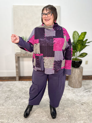 Chalet French Terry Mady Pant, Plum - Statement Boutique
