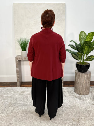 Chalet Tres Chic Desiree Cardi, Merlot - Statement Boutique
