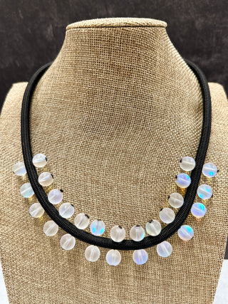Christina Brampti Glass Beads on Cord Necklace, Black - Statement Boutique