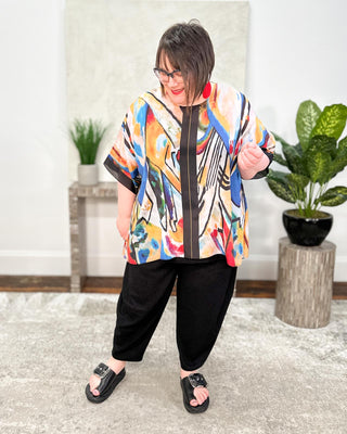 Silk Long Tunic, Composition IV