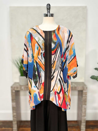 Silk Long Tunic, Composition IV