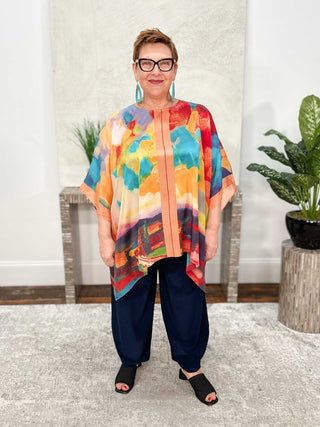 Cocoon House Silk Long Tunic, Felicity - Statement Boutique