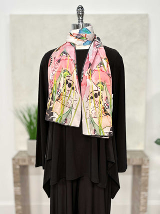 Silk Scarf, Butterfly Garden