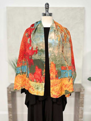 Cocoon House Silk Scarf, Glade - Statement Boutique