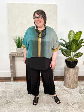 Cocoon House Silk Short Top, Eventide - Statement Boutique