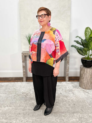 Cocoon House Silk Short Top, Parfait - Statement Boutique