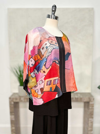 Cocoon House Silk Short Top, Parfait - Statement Boutique
