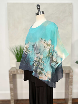 Silk Top with Overlay, Daydream