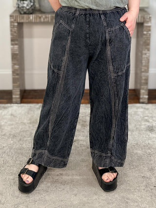 Cynthia Ashby Denim Flip Pant, Mica - Statement Boutique