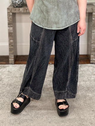 Cynthia Ashby Denim Flip Pant, Mica - Statement Boutique