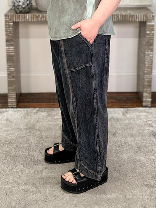 Cynthia Ashby Denim Flip Pant, Mica - Statement Boutique