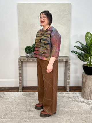 Ursa Denim Pants, Saddle