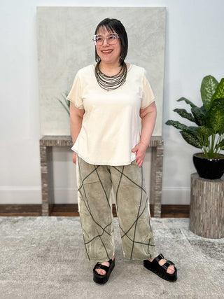 Cynthia Ashby Spring Tee, Parchment - Statement Boutique