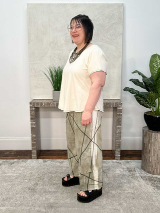 Cynthia Ashby Spring Tee, Parchment - Statement Boutique