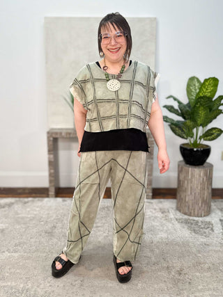 Cynthia Ashby Verge Boxy Top, Yucca - Statement Boutique