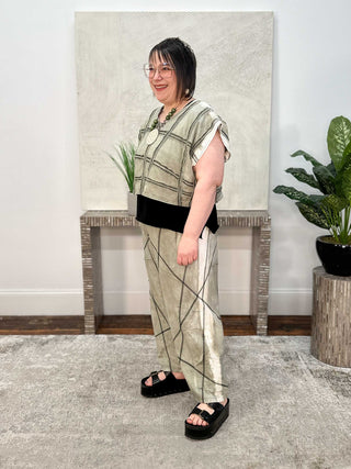 Cynthia Ashby Verge Boxy Top, Yucca - Statement Boutique