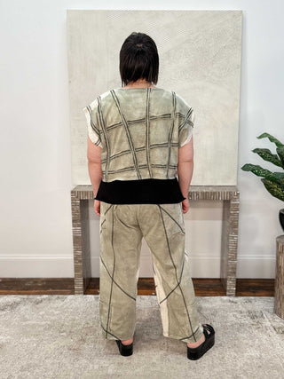 Cynthia Ashby Verge Boxy Top, Yucca - Statement Boutique