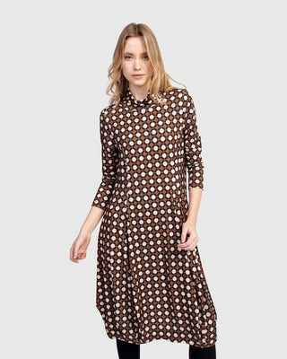 Alembika Dolly Cocoon Dress, Groove - Statement Boutique
