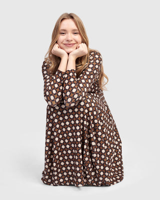 Alembika Dolly Cocoon Dress, Groove - Statement Boutique