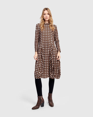 Alembika Dolly Cocoon Dress, Groove - Statement Boutique