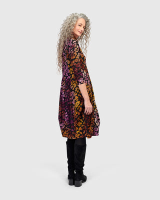 Alembika Burnout Mock Neck Cocoon Dress, Bloom - Statement Boutique