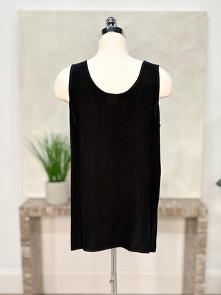Dairi Imports Solid Tank Top, Black - Statement Boutique