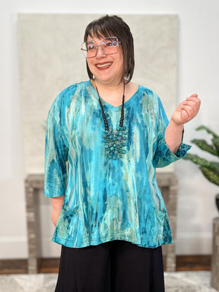 Aurora Tess Top, Turquoise