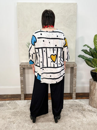 Pop Art Bestee Top, White