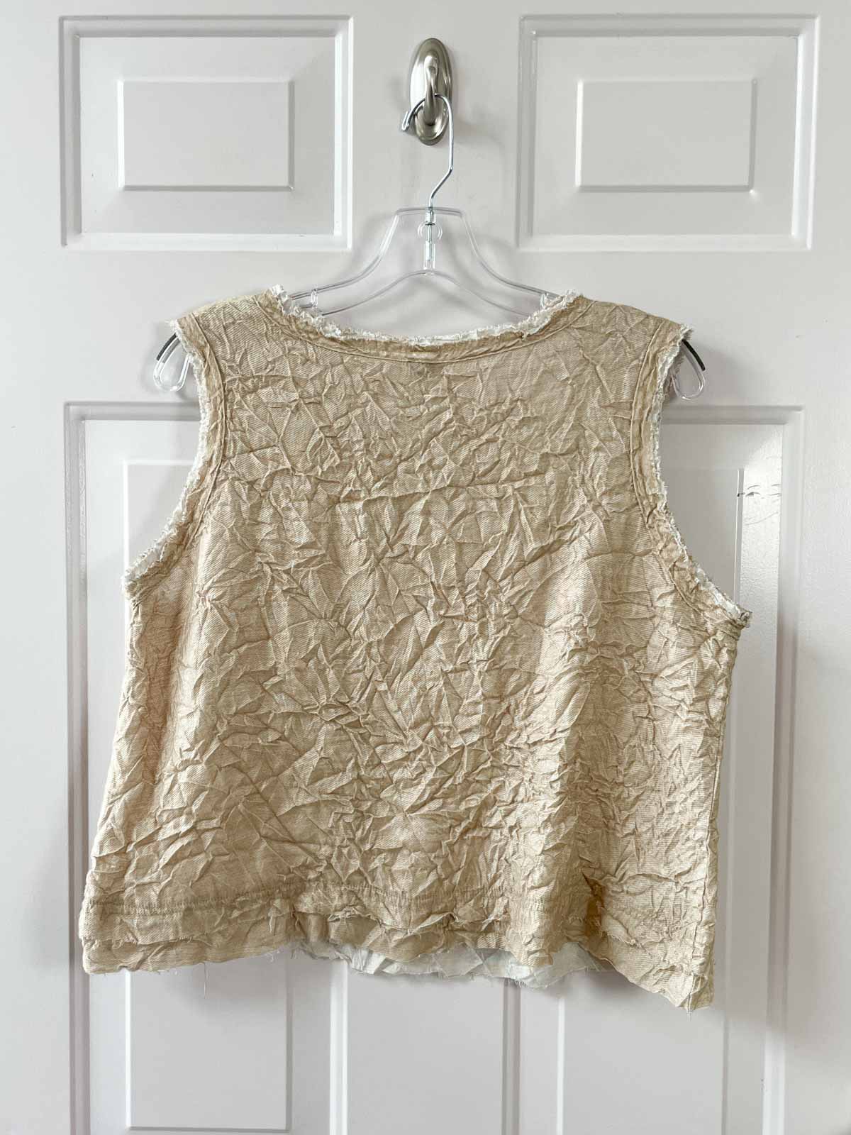 Dress To Kill Folded Bottom Tank, Solid Gold - Statement Boutique