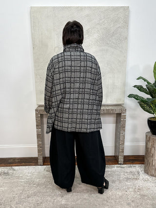 Multi Pocket Pant, Heavy Black Cotton Linen