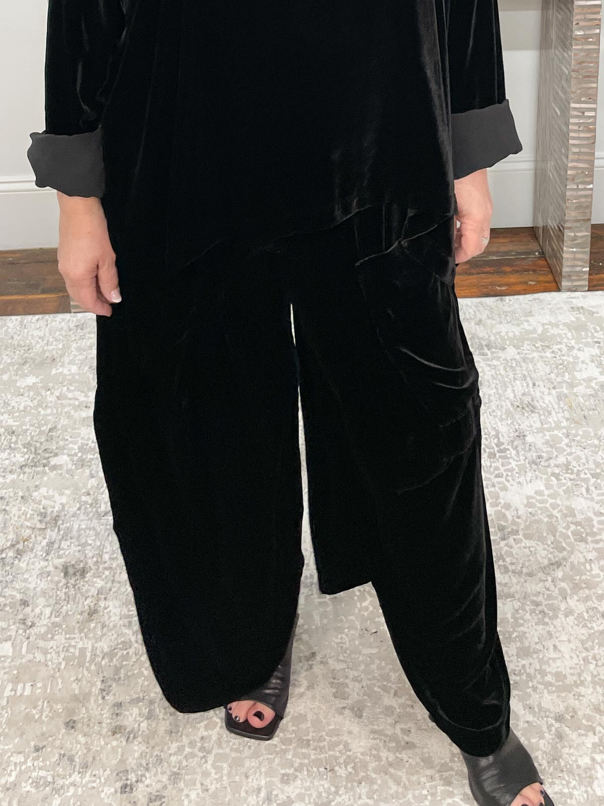Velvet best sale harem pants