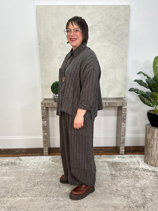 Fly Pant, Putty Mustard Stripe